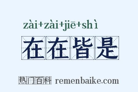 在在皆是是什么意思的图片